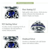 S925 Sterling Silver Love Surprise Pendant DIY Bracelet Necklace Accessories(Blue)