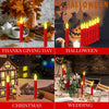 LED Electronic Candle Lights Flameless Long Rod Christmas Candle, Spec:Flashing Yellow Light-Red