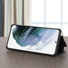 For Samsung Galaxy S22+ 5G Window View Leather Phone Case(Black)