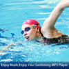 C26 IPX8 Waterproof Swimming Diving Sports MP3 Music Player with Clip & Earphone, Support FM, Memory:4GB(Blue)