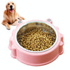 Red Cartoon Pet Bowl - Stainless Steel - Cat & Dog