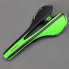 TOSEEK Road Bike Carbon Fiber Seat Bicycle Hollow Seat Saddle, 3K Texture + Extinction(Green)