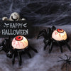 12pcs /Box Halloween Spider Eyeball Lights Candle Lamp Party Atmosphere Decoration Supplies(Orange Eyeball)
