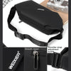 WEIXIER YB9569 Large Capacity Casual Simple Slanting Cross Shoulder Bag Sports Cell Phone Waist Bag(Grey)