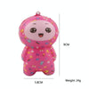 2 PCS TTPU1252 Color-Printed Smiley Face Doll Slow Rebound Decompression Toy(Pink)