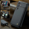 For Samsung Galaxy S25 5G CaseMe C22 Card Slots Holder RFID Anti-theft Phone Case(Black)