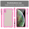 For iPhone XS Max Armor Glaze PC Hybrid TPU Phone Case(Pink)