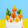 30 Bags Forest Tree Cake Insert Card Flag Insert Baking Decoration Birthday Cake Card Insert Cake Decoration(CP-489)