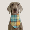 Absorbent Pet Triangle Towel, M (Yellow Green) - Waterproof & Adjustable