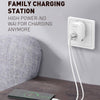 LDNIO A201 2.4A Dual USB Charging Head Travel Direct Charge Mobile Phone Adapter Charger With 8 Pin Data Cable(EU Plug)