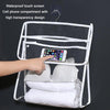 Home Wall Mounted Transparent Underwear Storage Bag, Color: Golden Edge (Large)