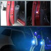 2pcs Ladybug Shape Car Door Anti-collision Colorful Warning Light(Blue)