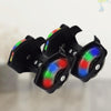 1 Pair Children Roller Skates Accessories Adjustable Three-color Luminous Wheel(Blue)