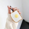 For Apple AirPods Pro Egg Toast Bluetooth Headphone Protective Case