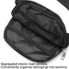 Nylon Waterproof Chest Bag Outdoor Sports Pocket Running Mobile Phone Bag(Black)