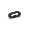 18mm Black Silicone Watch Strap Retainer Rings (10pcs)