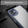 For Samsung Galaxy A06 5G Carbon Fiber Texture Translucent Phone Case(Blue)