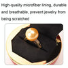 017257 Rose Shape LED Spotlight Ring Necklace Storage Box without Jewelry, Spec: Ring(Pink)