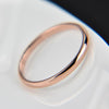 Female Stainless Steel Titanium Steel Ring, Ring Size:8(Gold)