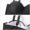Woman Sexy High Waist Two Piece Bikini Swimsuit, Size:XL(As Show)