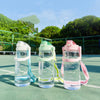 Time Scale Drinking Water Target Transparent Sports Kettles(Matcha Green)