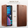 For Samsung Galaxy S25 5G Suteni Calf Texture Horizontal Flip Leather Phone Case(Brown)