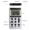 HRD-103 FM + AM Two Band Portable Radio with Lanyard & Headset(Silver)