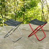 Outdoor Portable Folding Stool, Size: 25*22*26cm(Silver)