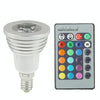 E14 3W RGB Flash LED Light Bulb, Luminous Flux: 240-270lm, with Remote Controller, AC 85-265V