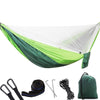 Portable Outdoor Parachute Hammock with Mosquito Nets (Green)