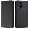 For Samsung Galaxy M62 / F62 4G RC01 Dual-Folded Magnetic Suction RFID Leather Phone Case(Black)