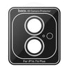 For iPhone 16 / 16 Plus hoco V12 Plus 3D Eagle Eye Metal Lens Protective Film(Black)