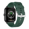 F12 2.02 inch Curved Screen Smart Watch Supports Voice Call/Blood Sugar Detection(Black + Green)