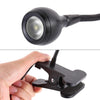 3W 360 Degree Rotation USB Metal Flexible Neck  LED Light with Switch & Clip (Warm White Light Black)