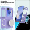For Samsung Galaxy Z Flip5 Hinge MagSafe PC Full Coverage Phone Case(Purple)