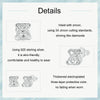 S925 Sterling Silver Platinum-plated Cute Bear Zircon Earrings(SCE1764)