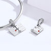 S925 Silver Pendant DIY Love Letter Bracelet Accessories