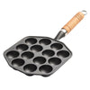 Octopus Croquettes Grill Pan Home Cast Iron Pan Non-Stick Uncoated Grill Mould(14 Holes)