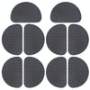 10 PCS 020 Wear-resistant Non-slip Rubber Shoe Bottom Sticker Pads High Heels Forefoot Anti-skid Pad(Black)