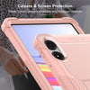 For Xiaomi Redmi Pad Pro 12.1 Shockproof Silicone Hybrid PC Tablet Case with Holder(Rose Gold)