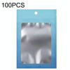 100PCS Aluminum Foil Ziplock Bag Jewelry Sealed Packaging Bag, Size: 8.5x13cm (Blue Gradient)