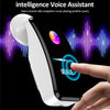 K60 1.08 inch Leather Band Earphone Detachable Life Waterproof Smart Watch Support Bluetooth Call(Brown Silver)