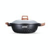 Yetele Maifan Stone Non-Fume Non-Stick Frying Pan Suitable for Induction Cooker Gas Range(26cm Saucepan)