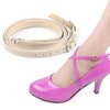 Cross Section High Heels Leather Shoes Anti-Heel Laces(Skin Color)