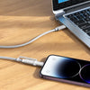 hoco U134 Type-C / USB-C to Type-C / USB-C + 8 Pin 2 in 1 Braided Fast Charging Data Cable, Length:1.2m(Dark Blue)