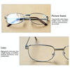 Full Metal Frame Resin Lenses Presbyopic Glasses Reading Glasses +2.00D(Silver)