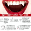 4 PCS Halloween Decoration Vampire Teeth Retractable Zombie Teeth,Packaging: OPP