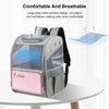 FUNADD Foldable Cat Backpack Carrier - Pink - Breathable Mesh