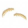 Hip-HopGold-Plated Micro-Inlaid Zircon 8 Gold Braces, Colour: Gold Lower Teeth