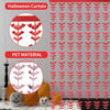 Halloween Decorative Bat String Flag Door Curtain Party Scene Layout Props(Red)